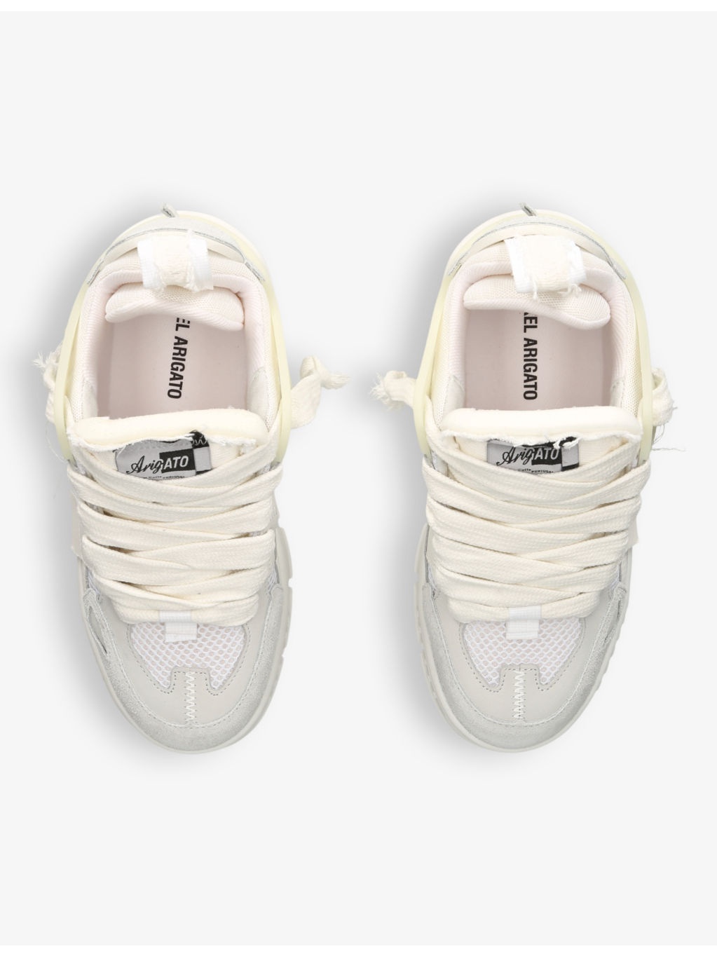 Area Patchwork leather and recycled polyester mid-top trainers - 2