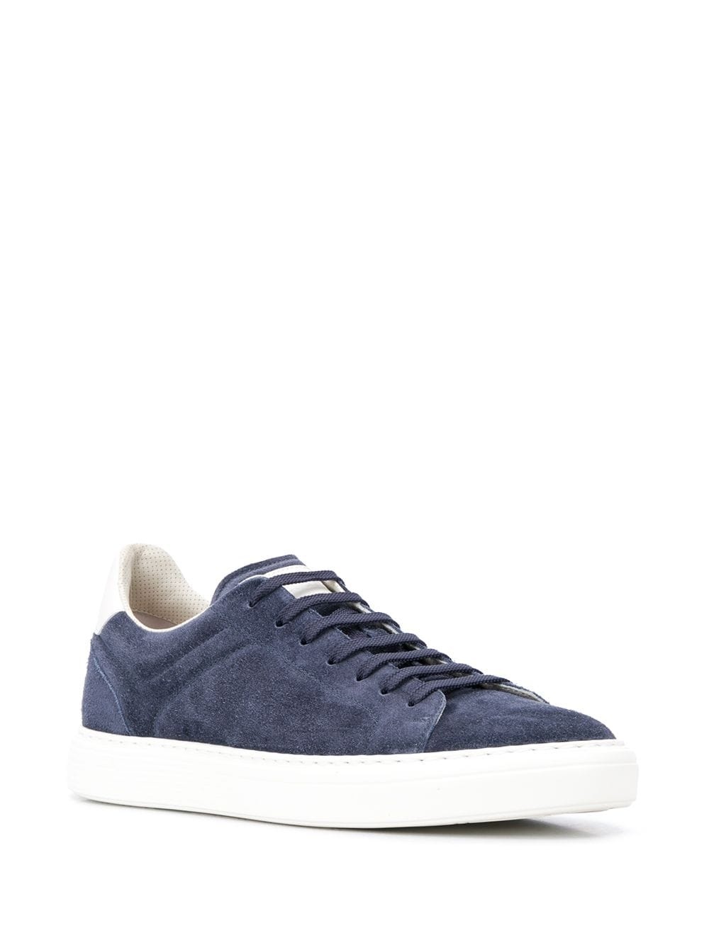 low top lace up sneakers - 2