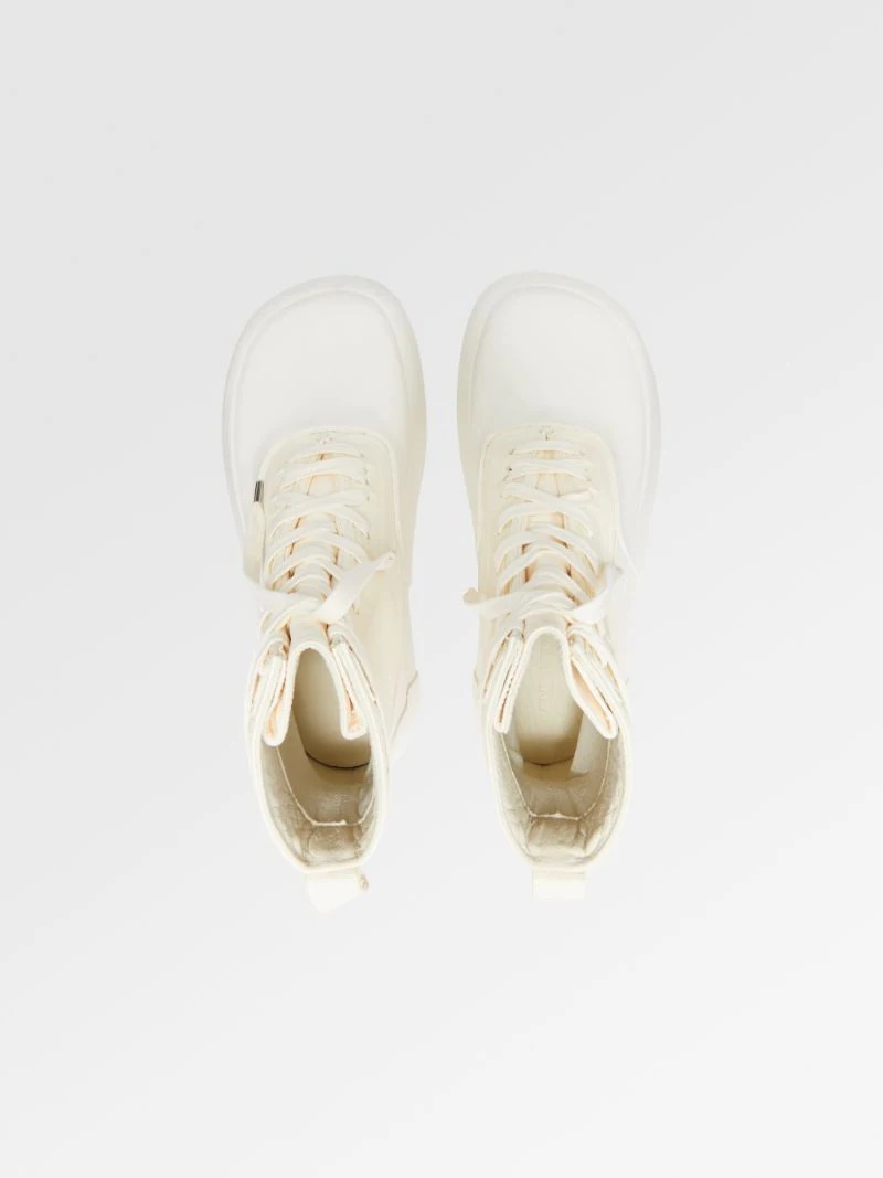 LEATHER MIX HI-TOP SNEAKER - 3
