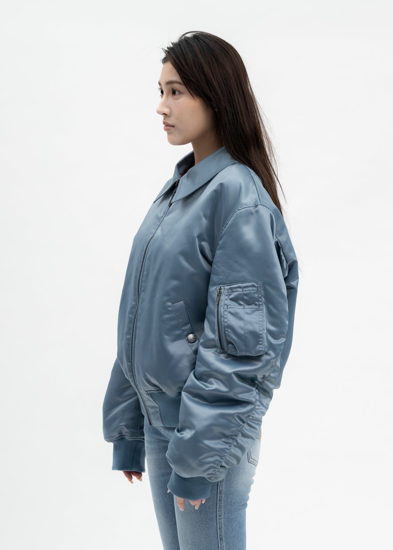 Martine Rose PETROL COLLARED BOMBER 017shop REVERSIBLE