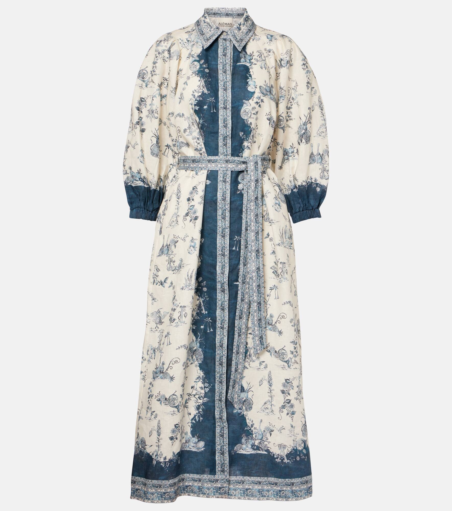 Casa printed shirt midi dress - 1