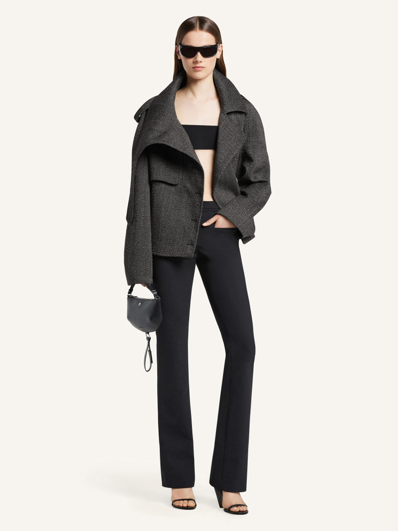 courrèges OBLIQUE CAVIAR WOOL COAT outlook