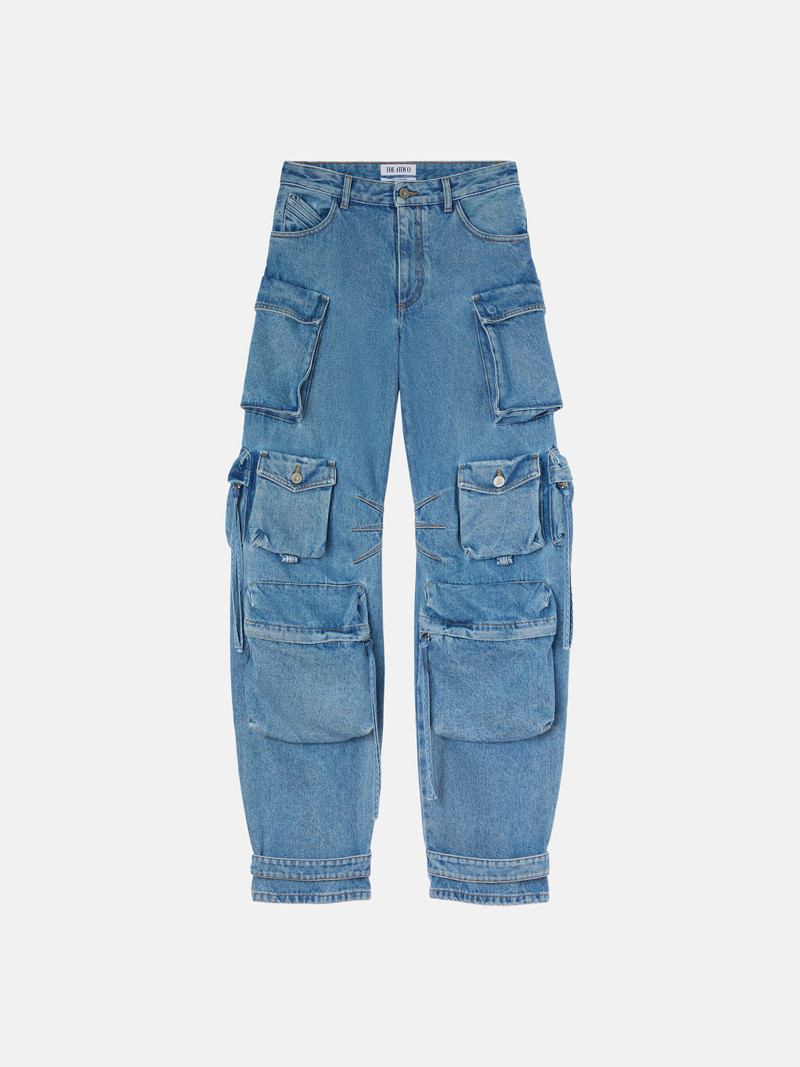 ''FERN'' WASHED BLUE LONG PANTS 1