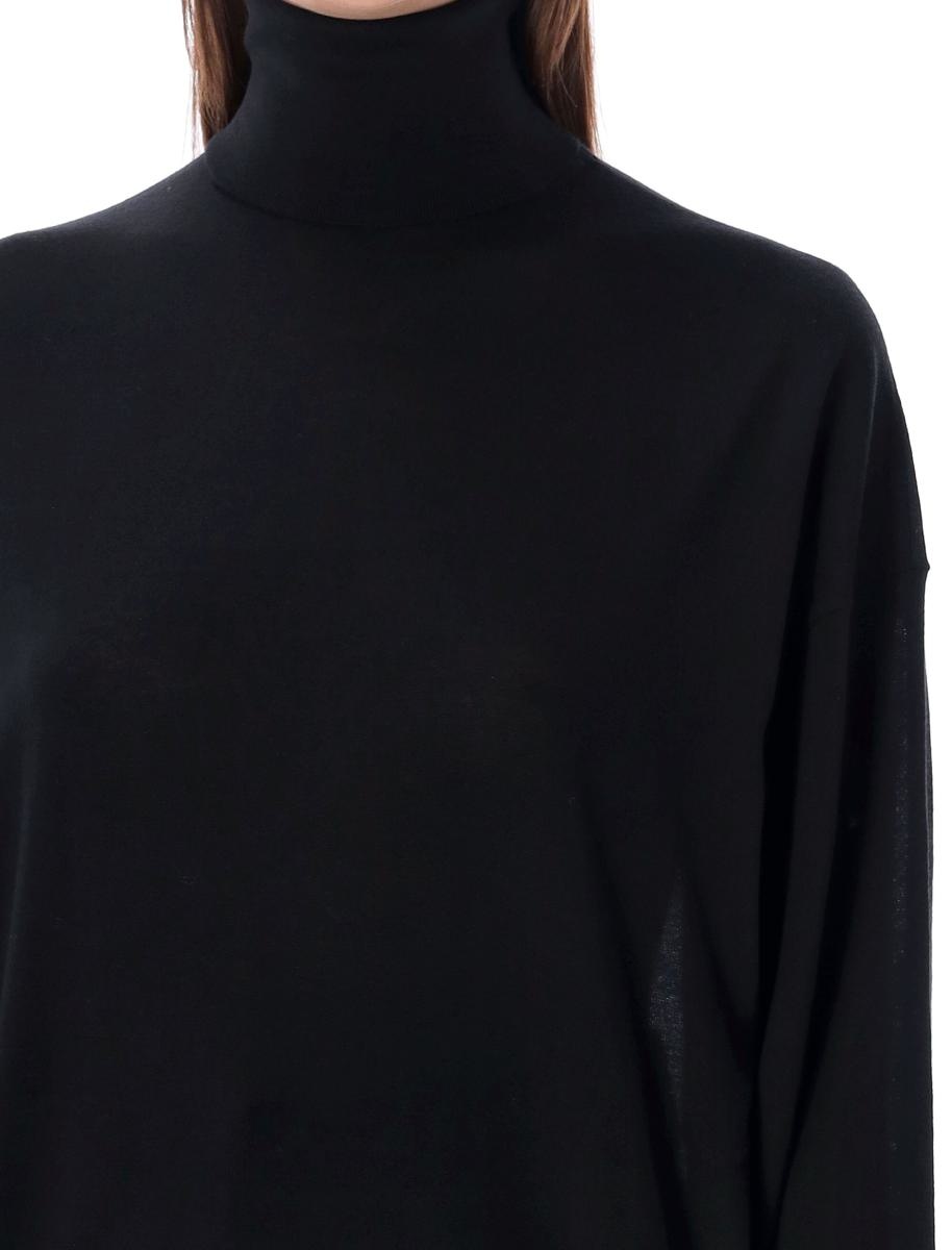 SAINT LAURENT KNIT HIGH NECK CASSANDRA SWEATER - 3