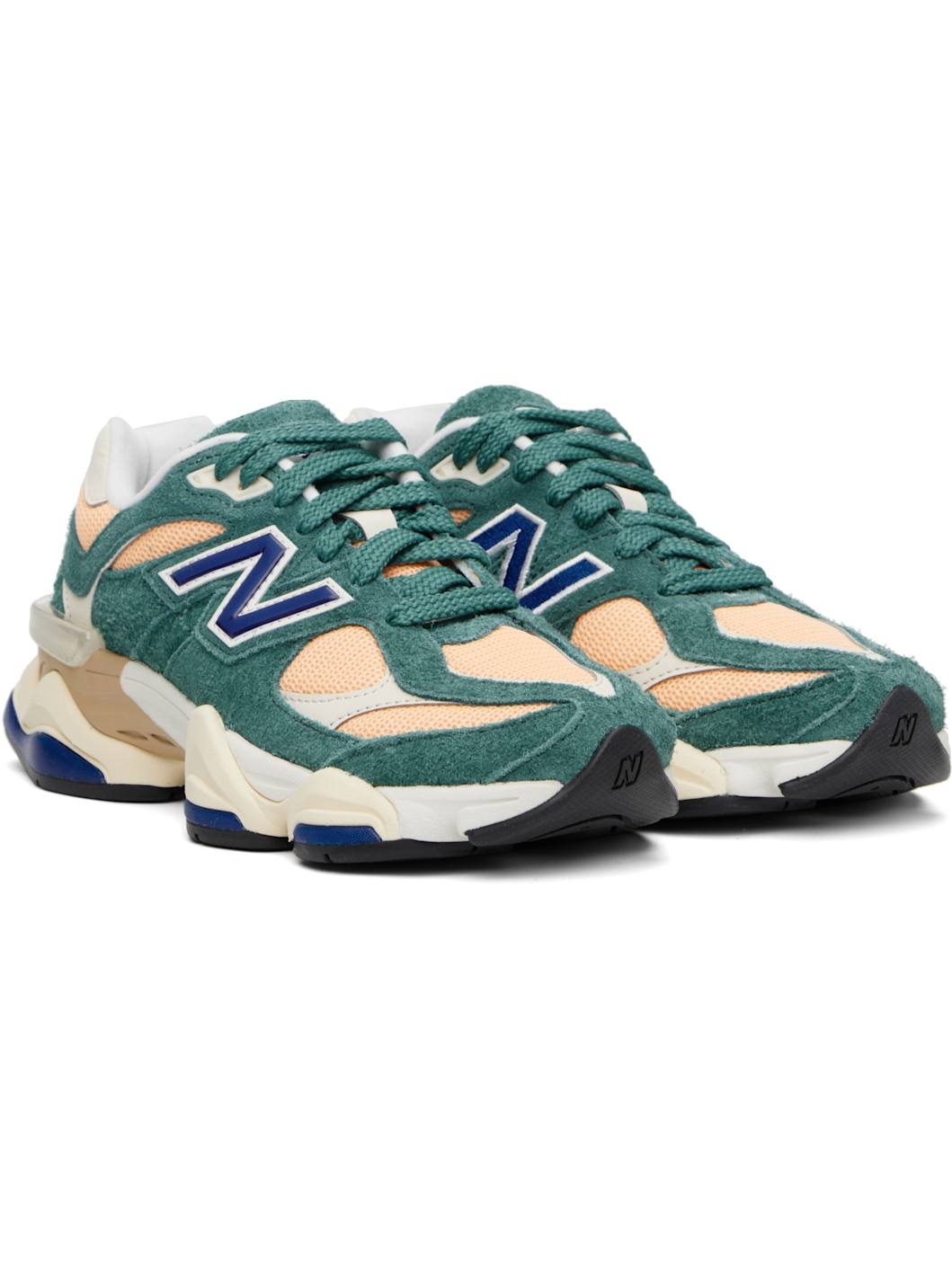 Green & Orange 9060 Sneakers - 4