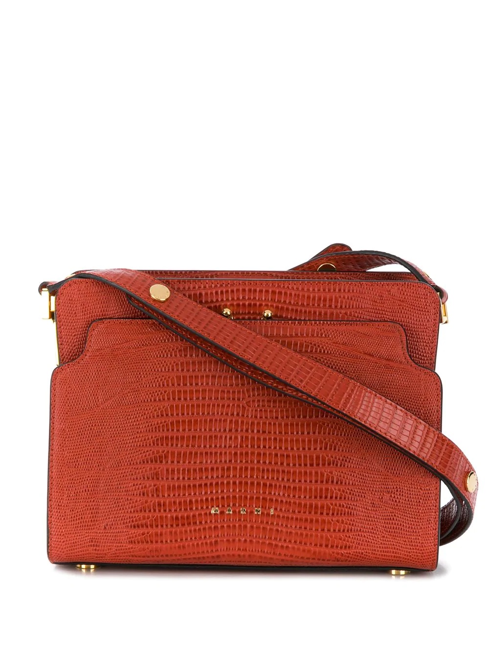 Trunk Reverse lizard-effect shoulder bag - 1