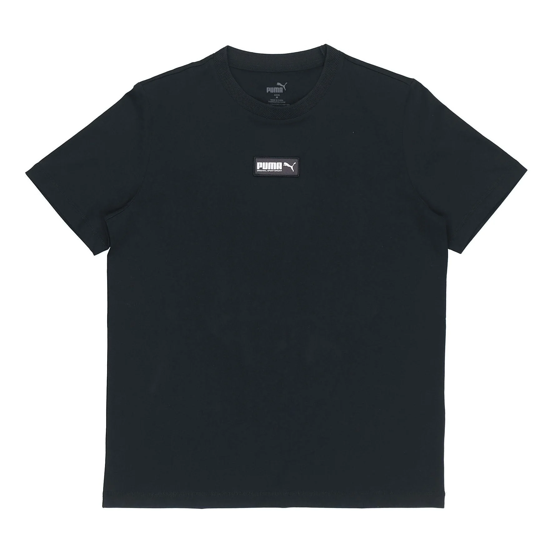 PUMA Round Neck Sports Short Sleeve Black 844632-01 - 1