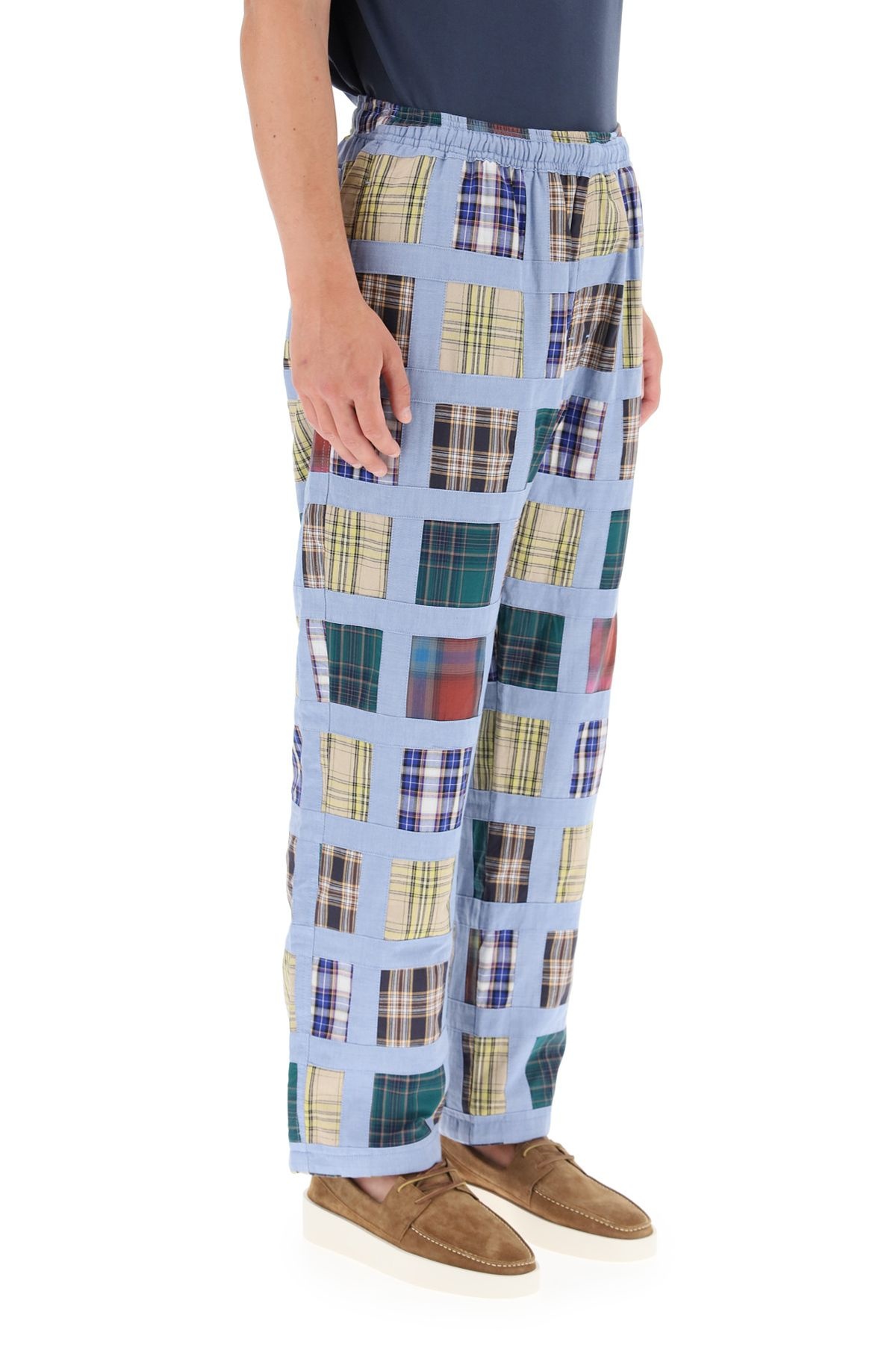 PATCHWORK MADRAS TROUSERS - 3