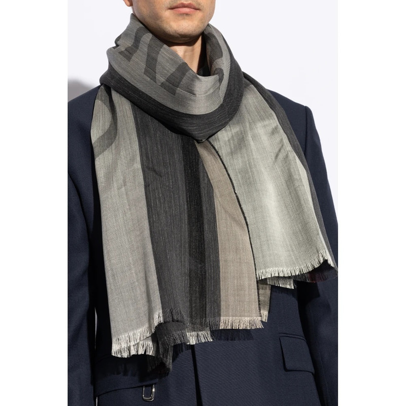 FERRAGAMO STRIPED PATTERN SCARF outlook