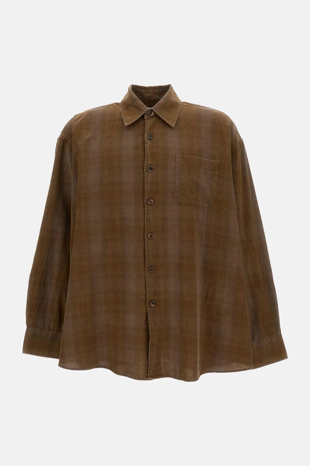 BORROWED SHIRT WITH CHECK PATTERN - 1