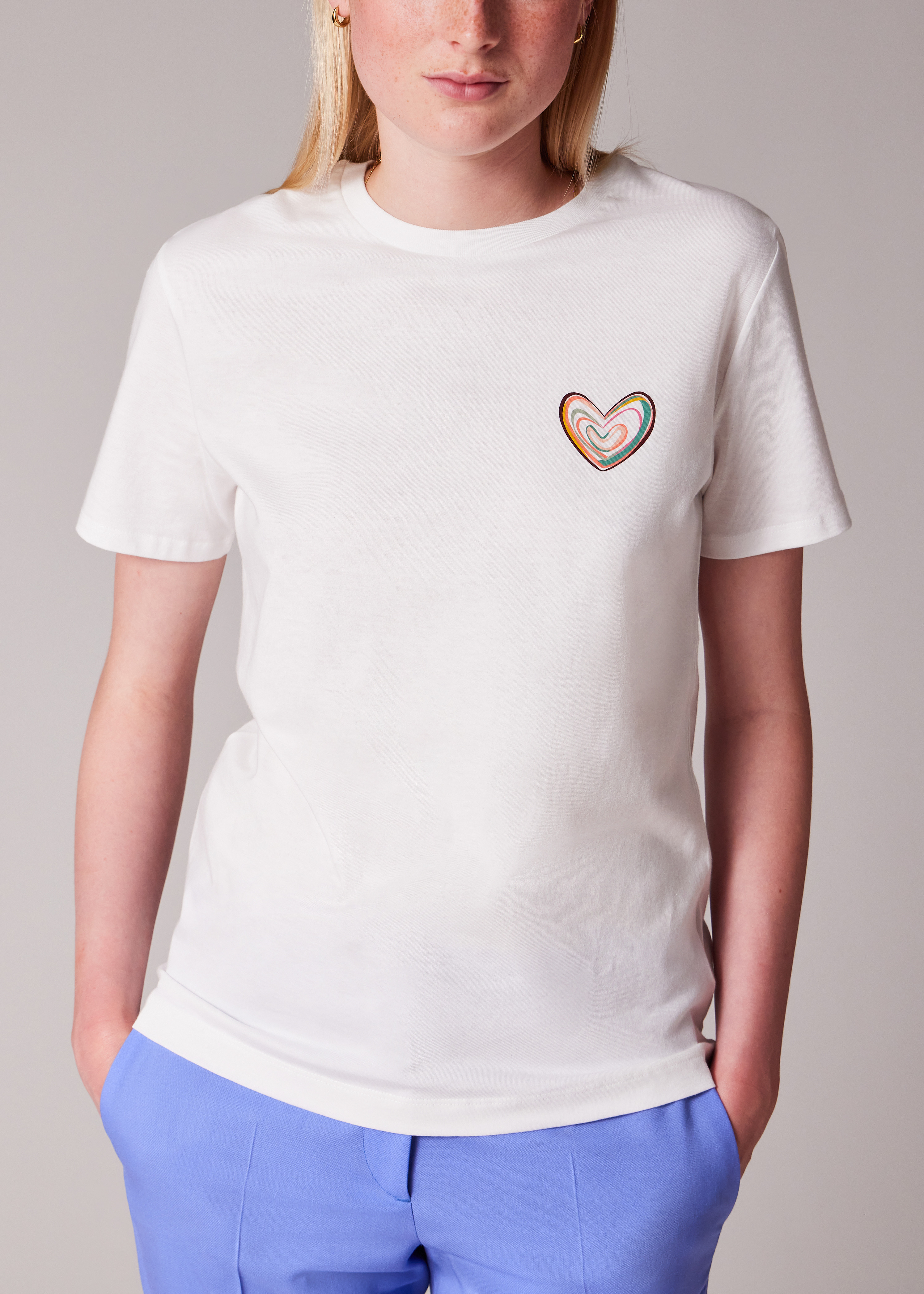 Women's Organic Cotton 'Swirl' Heart T-Shirt - 5