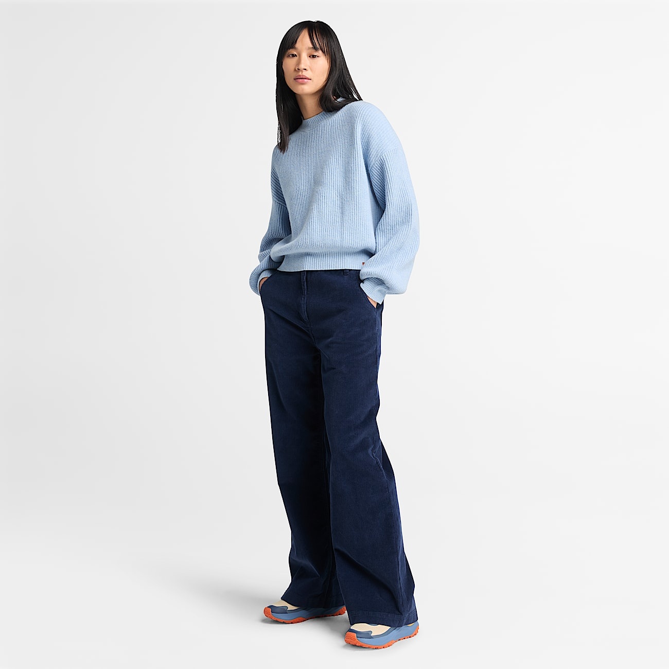 Women's Wool Blend Crew Sweater - 3
