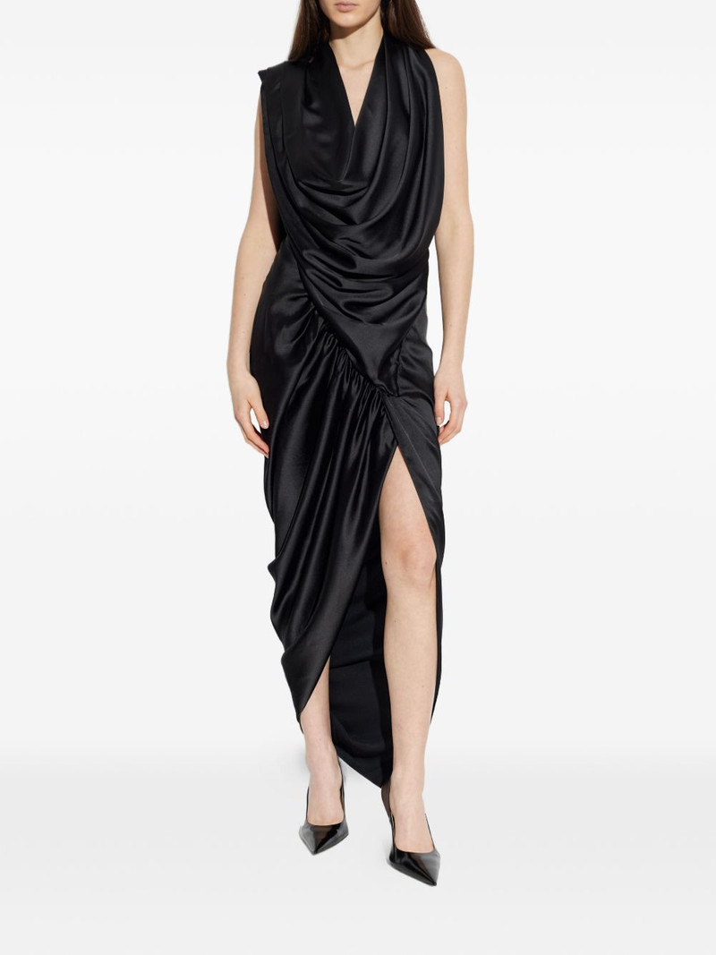 draped slit dress 3
