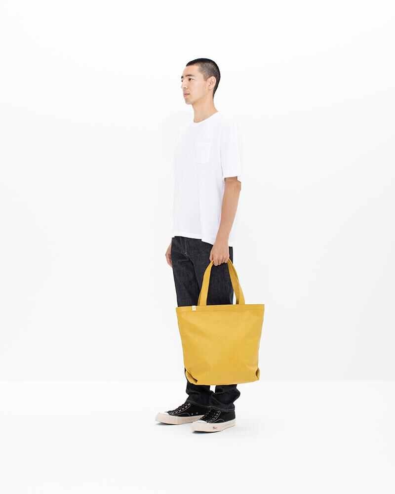 LEATHER TOTE (L) (FR VEG.LB) MUSTARD - 3