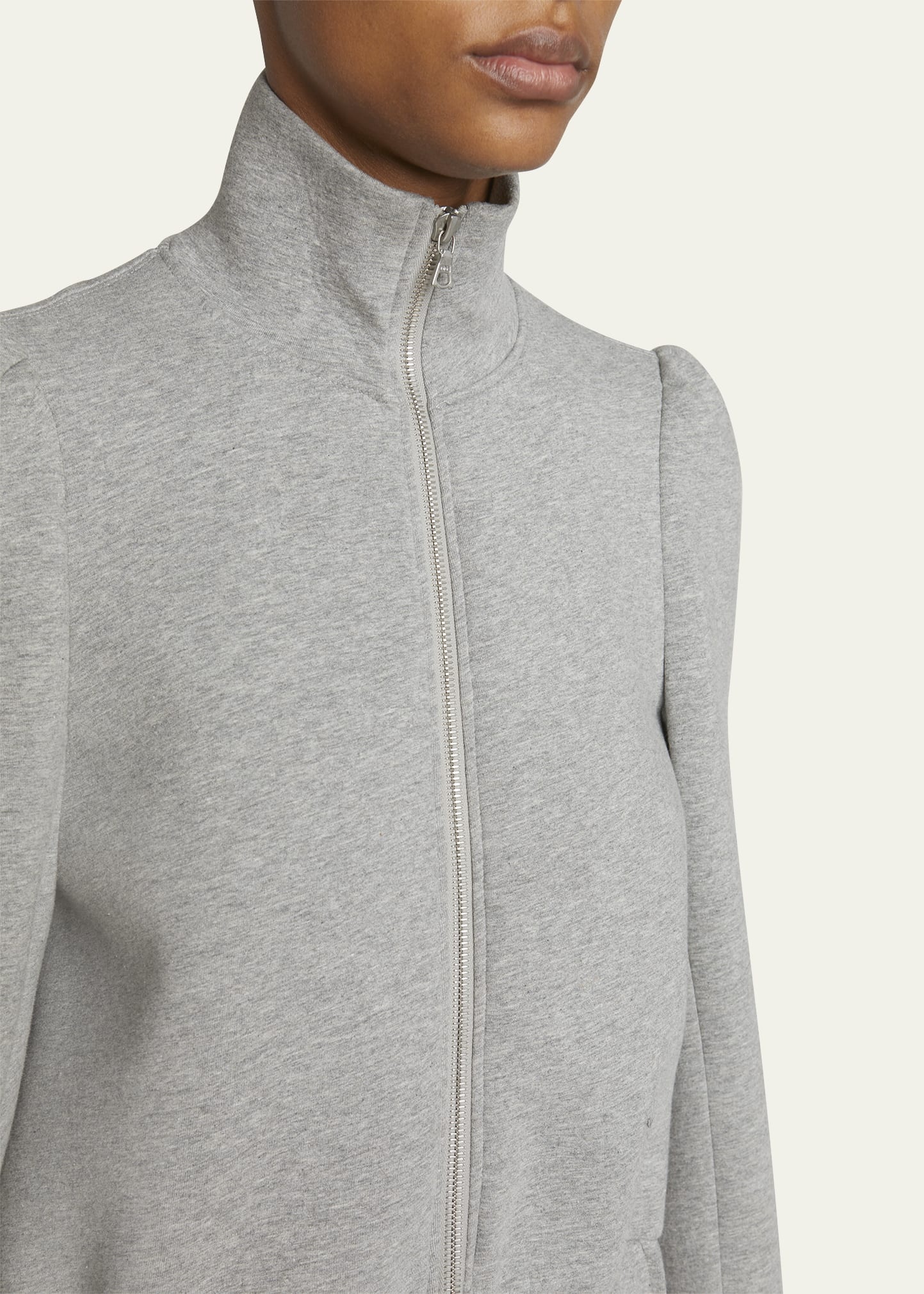 Huras Zip-Up Jacket with Elastic Hem - 5