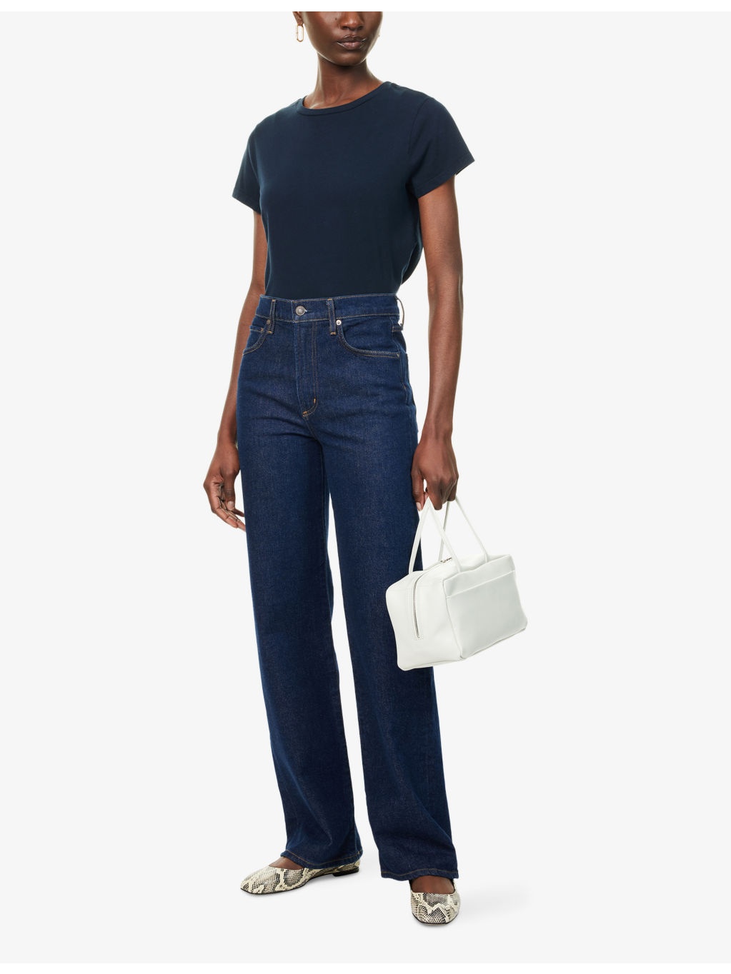 Harper Straight-Leg Stretch-Denim Jeans - 2