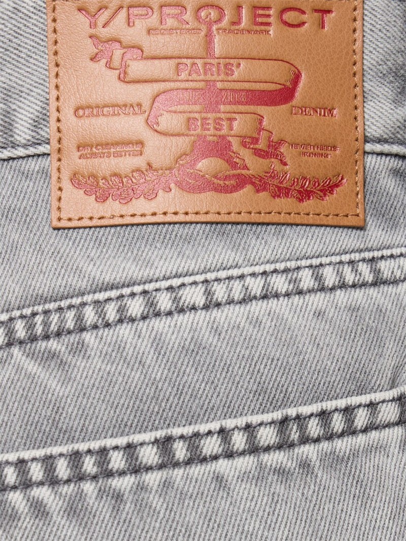 Detachable panel midrise straight jeans - 4