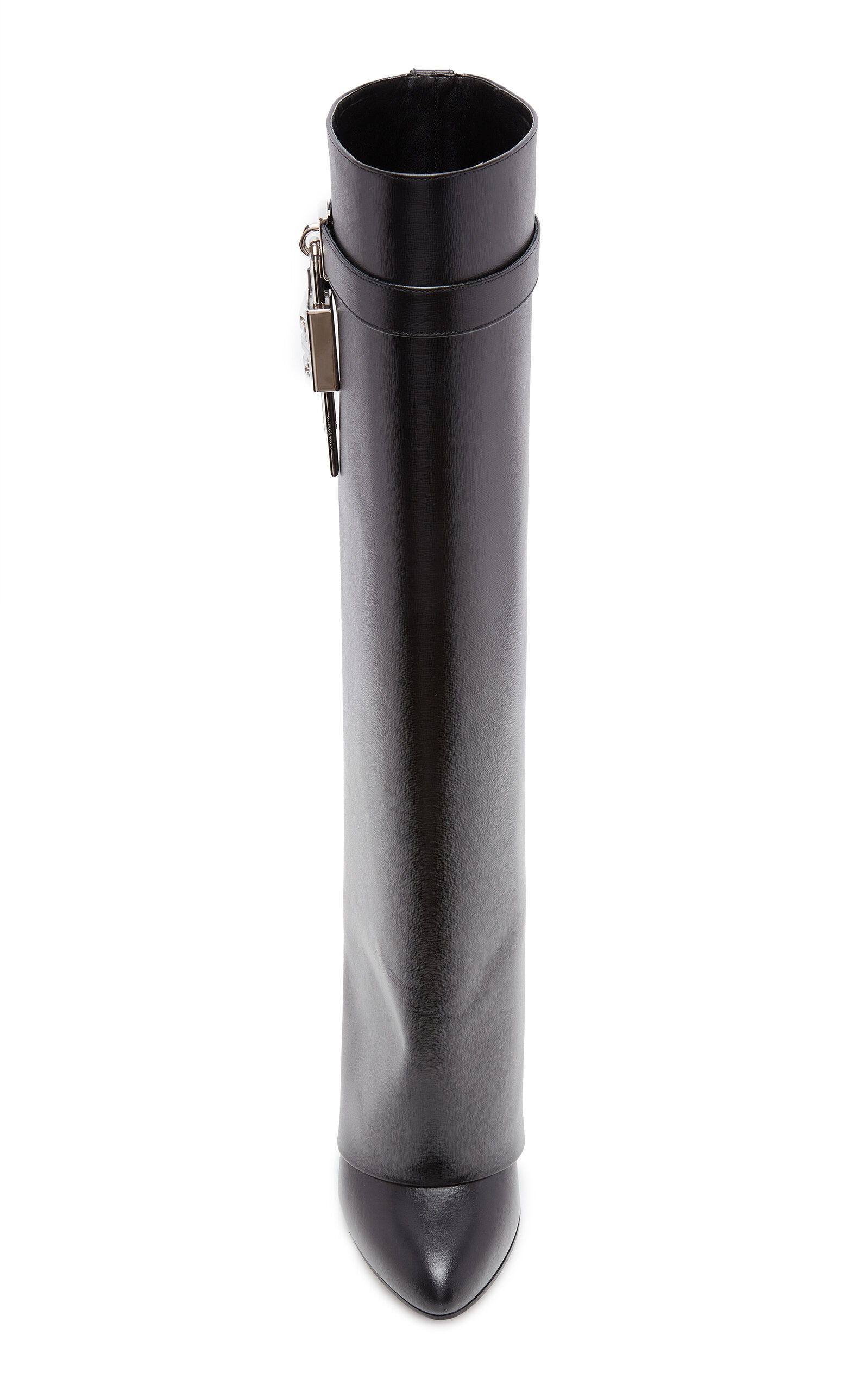 Shark Lock Wide-Fit Leather Pant Boots black - 5
