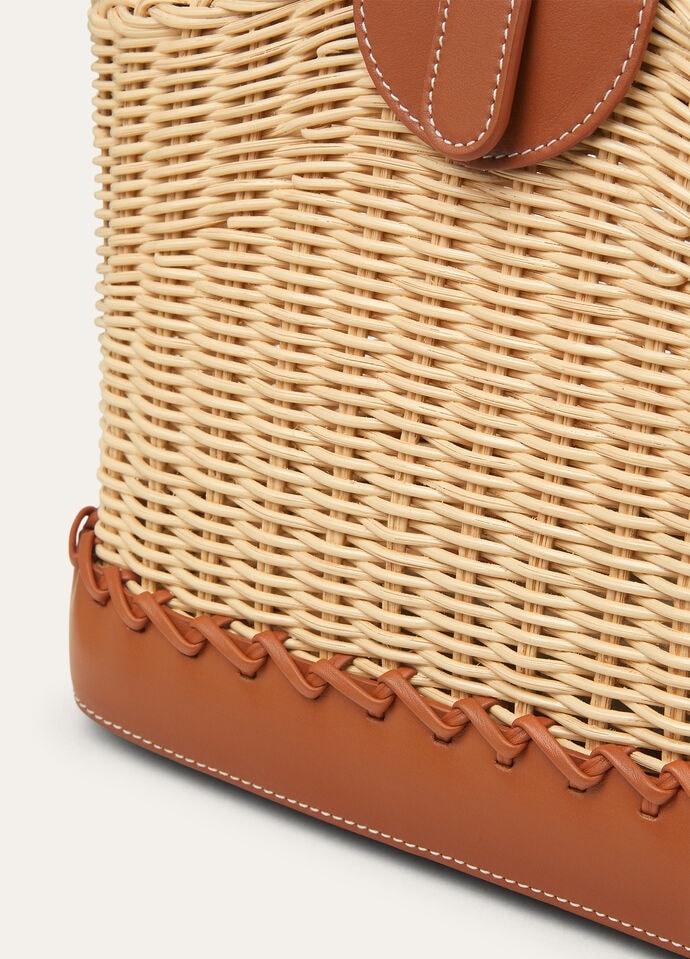 Bobbin Bucket bag wicker - 5