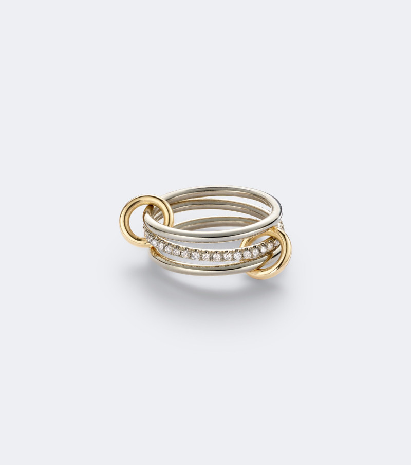 Sonny sterling silver and 18kt gold ring with diamonds 1