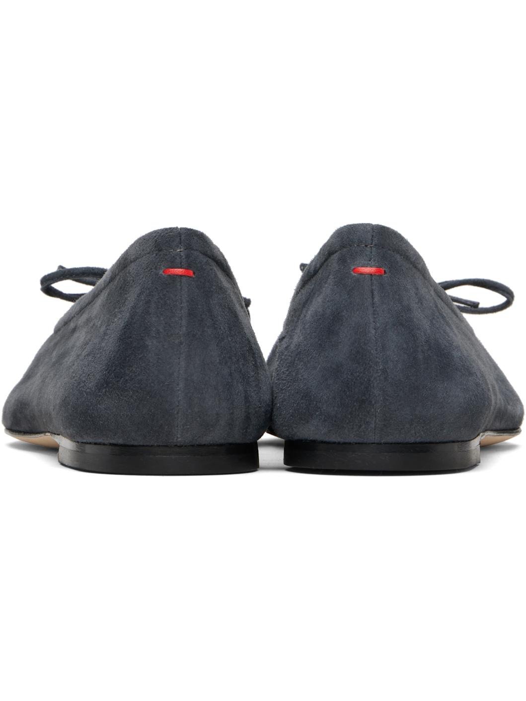 Gray Delfina Suede Ballerina Flats - 2