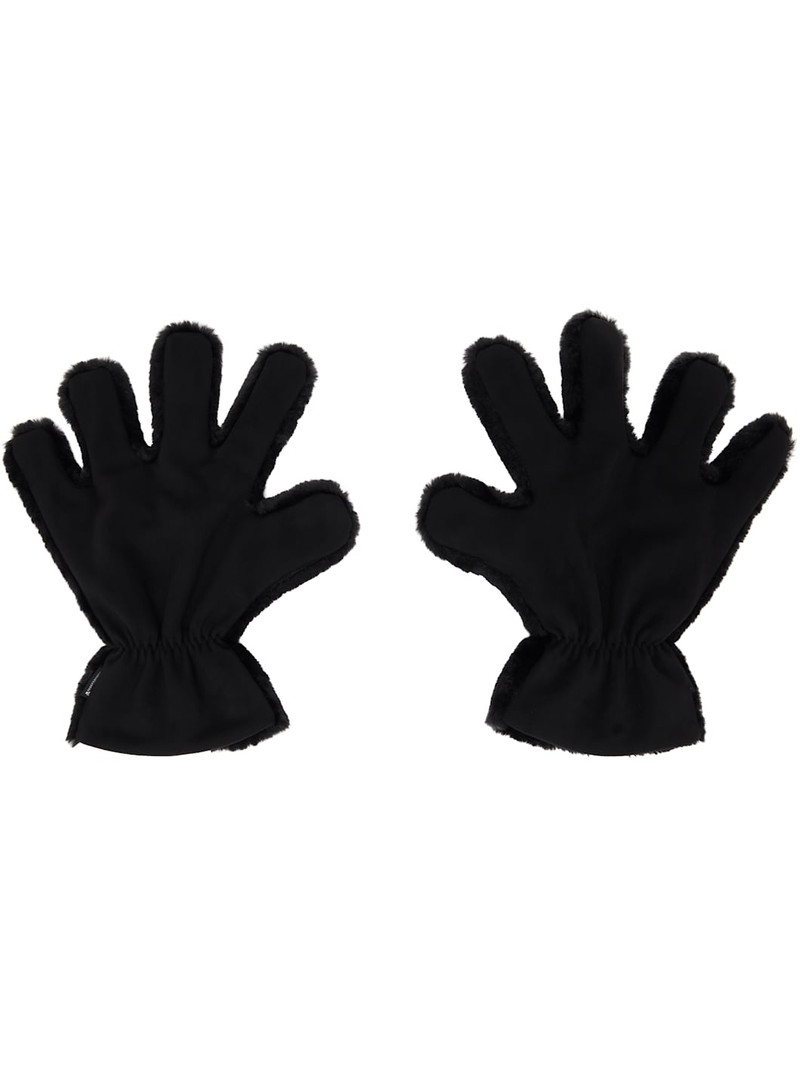 MASTERMIND WORLD Black Big Hand Gloves outlook