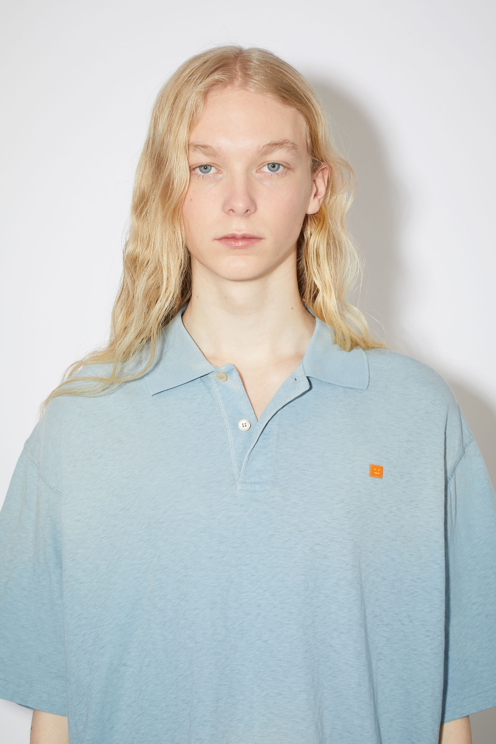Polo t-shirt - Dusty blue - 4