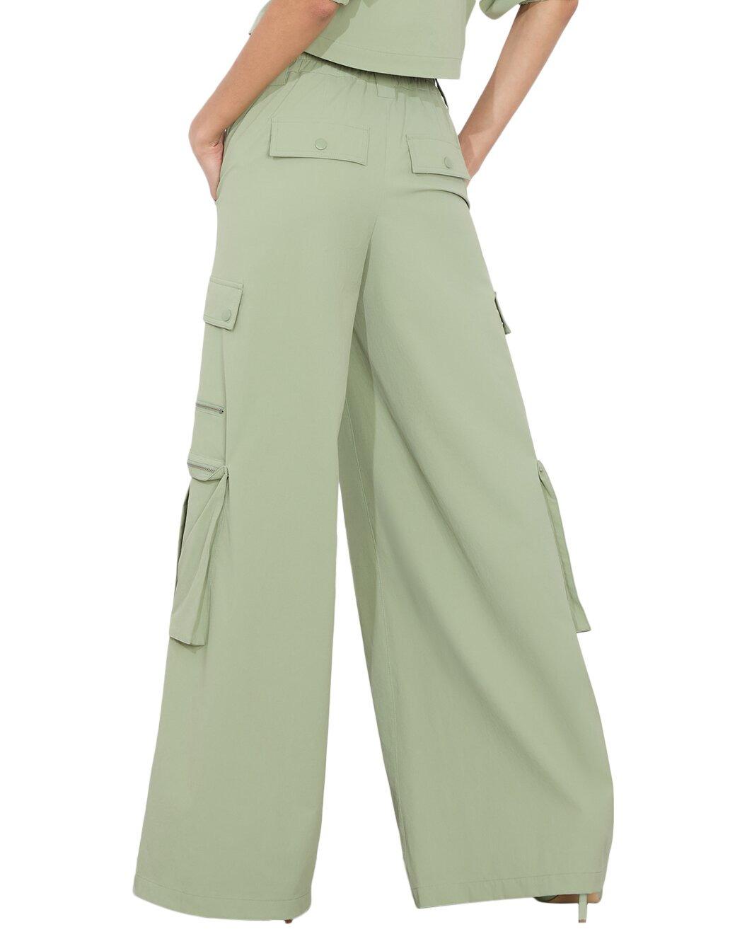 alice + olivia Sara Mr. Baggy Wide Leg Cargo Jean - 2