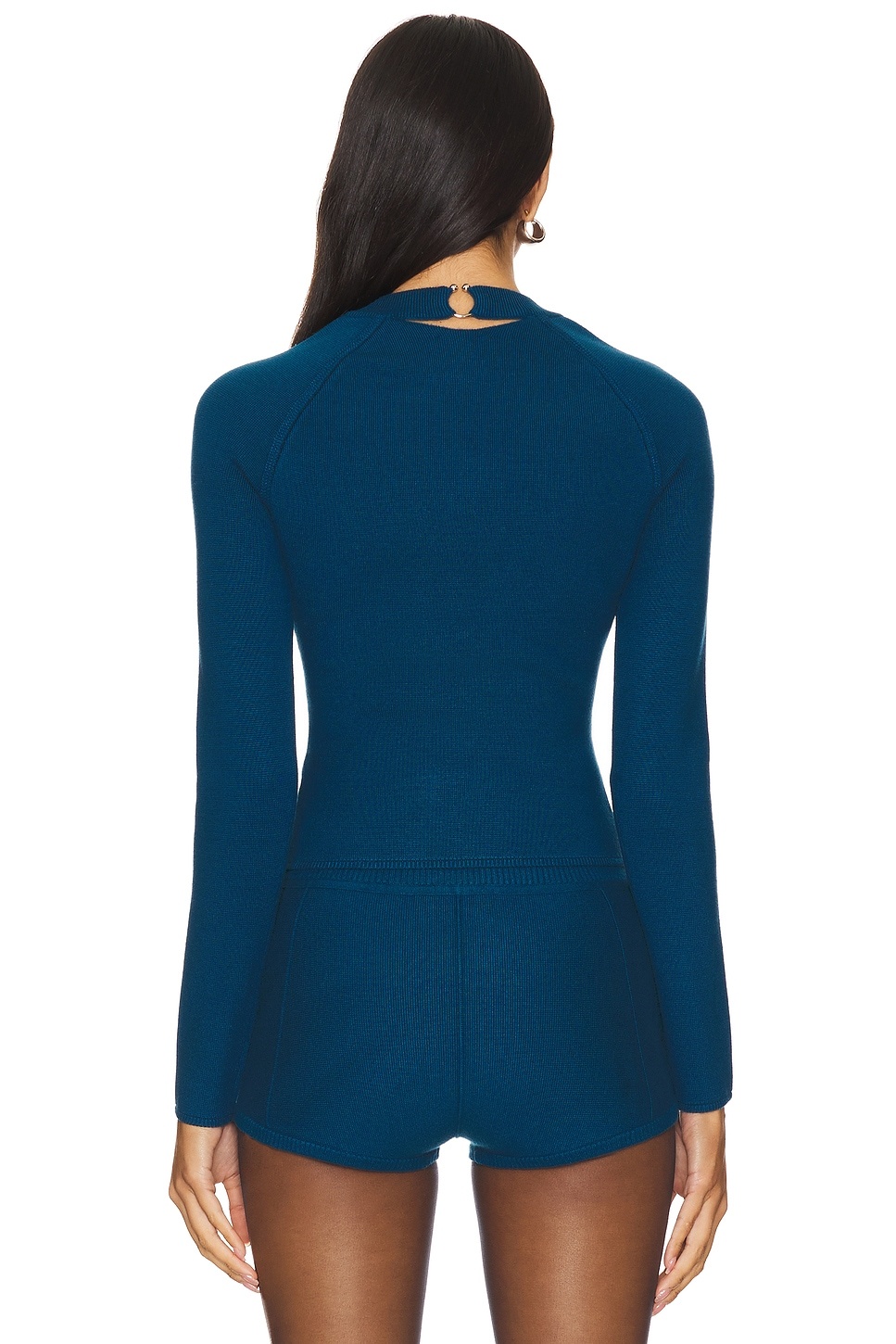 Knit Underbust Long Sleeve Top - 3