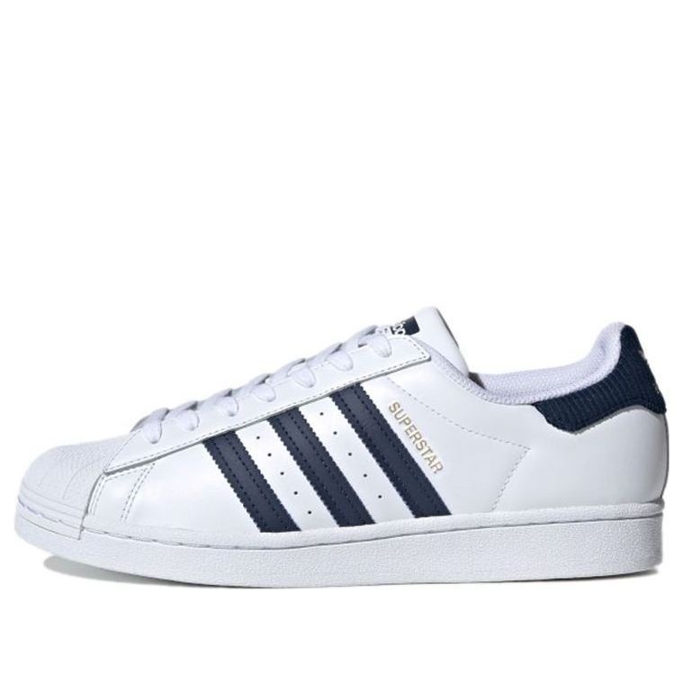 Adidas Originals Superstar Shoes 'Cloud White Navy Blue' FZ3560 - 1