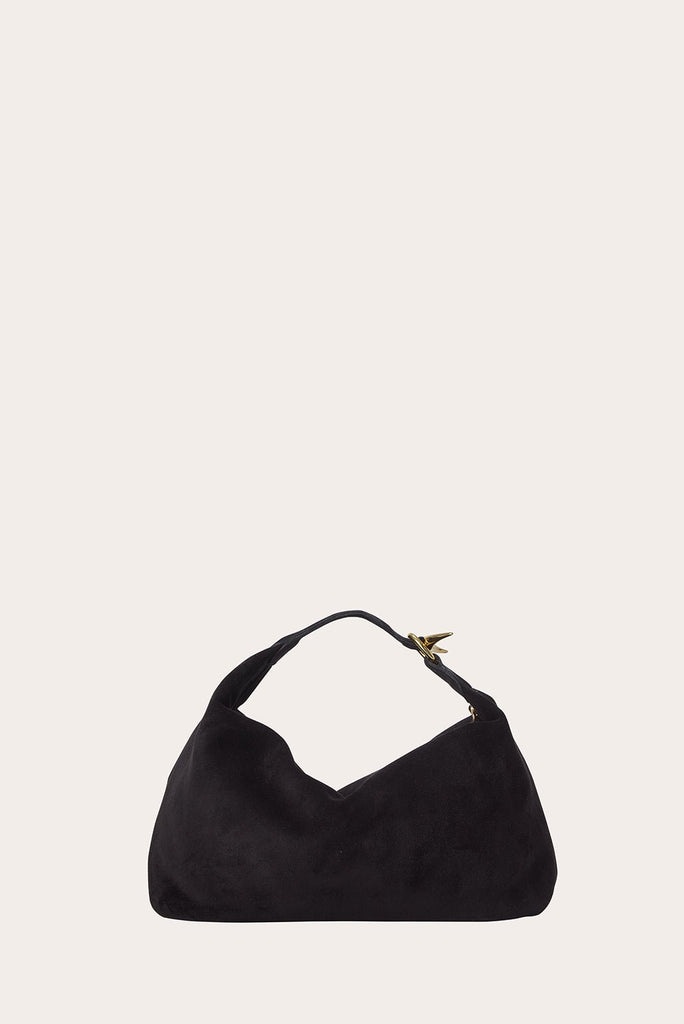 PILLOW POUCH SUEDE BLACK - 8