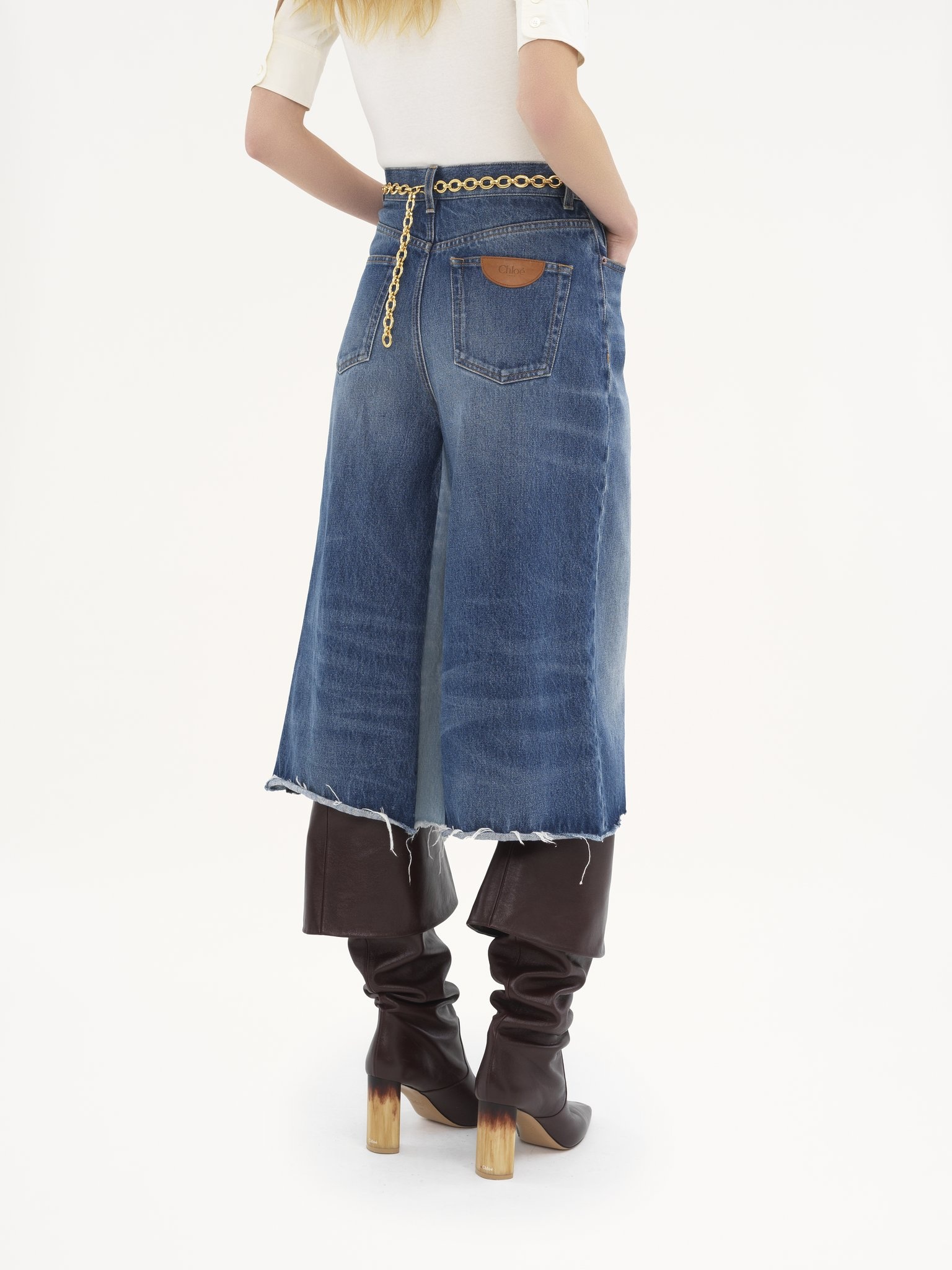 BERMUDA SHORTS IN DENIM PATCHWORK - 6