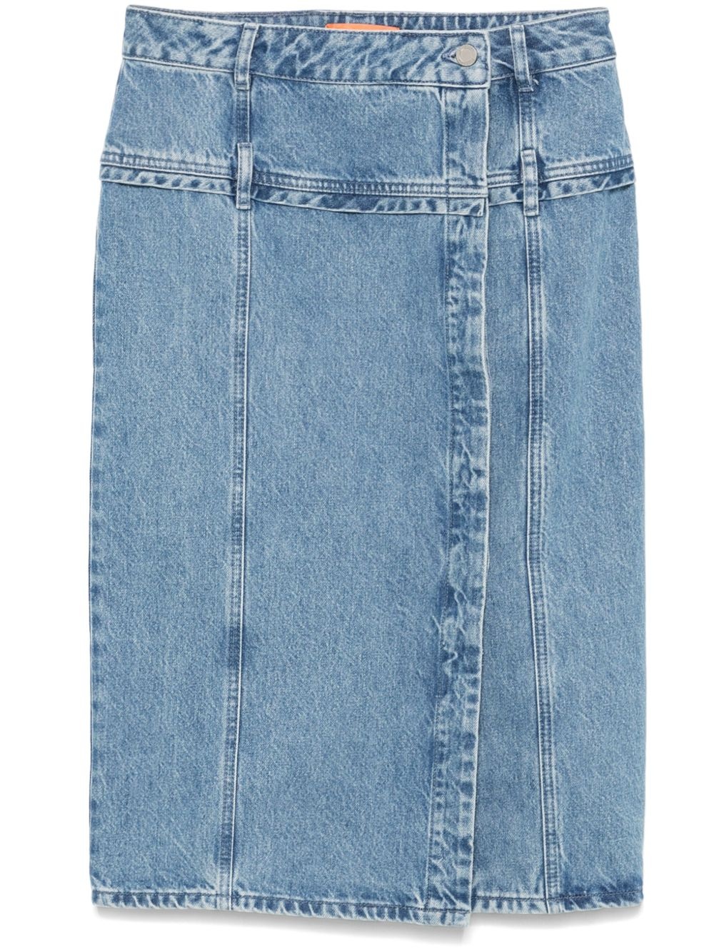 denim midi skirt - 1