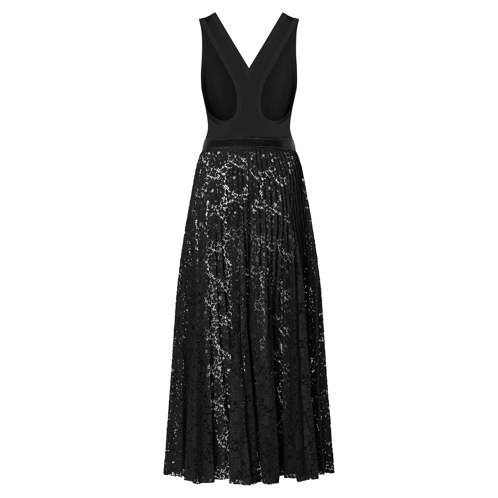 Floral Lace Racerback Maxi Dress - 3