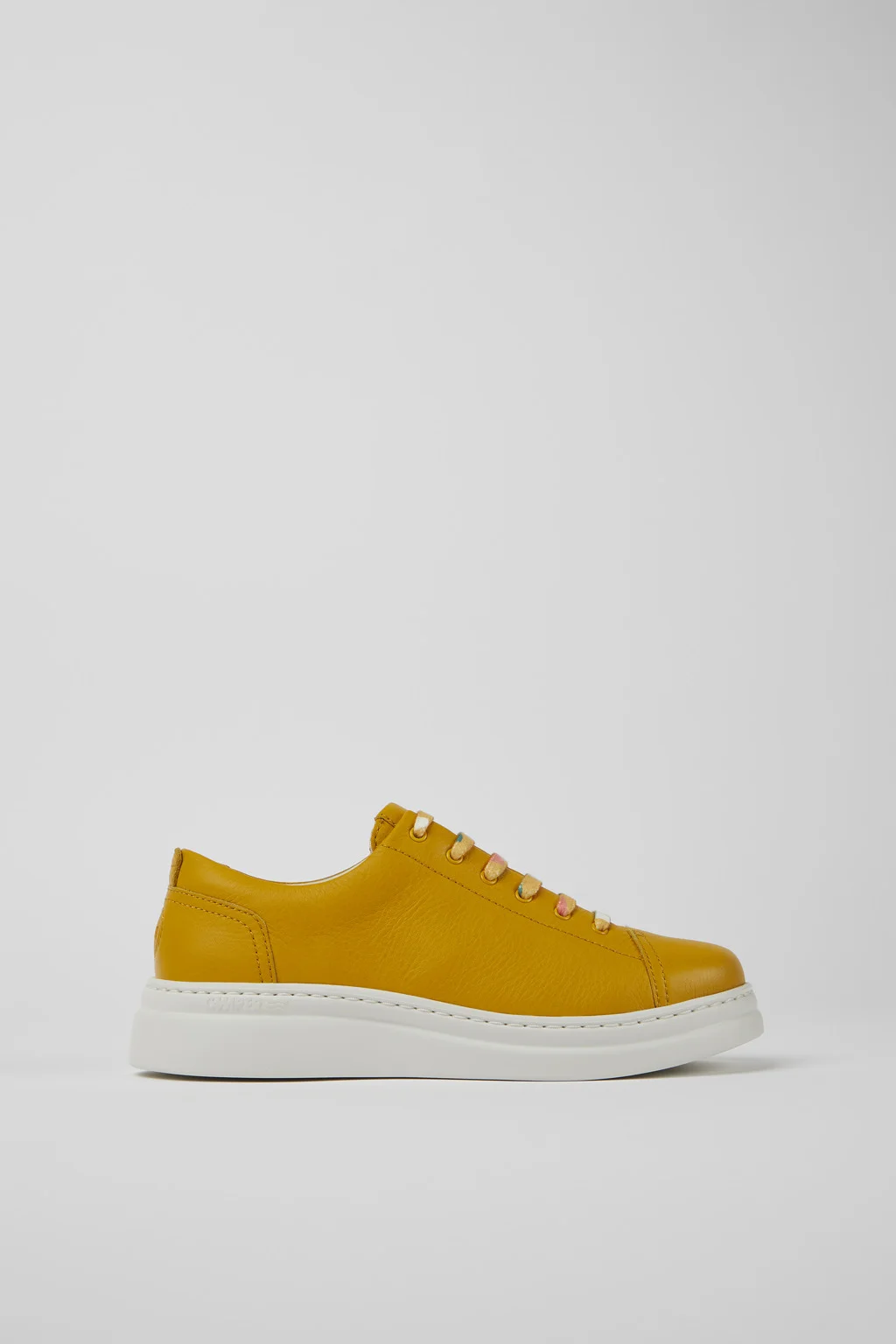 Runner Up Yellow leather sneakers for women - 1