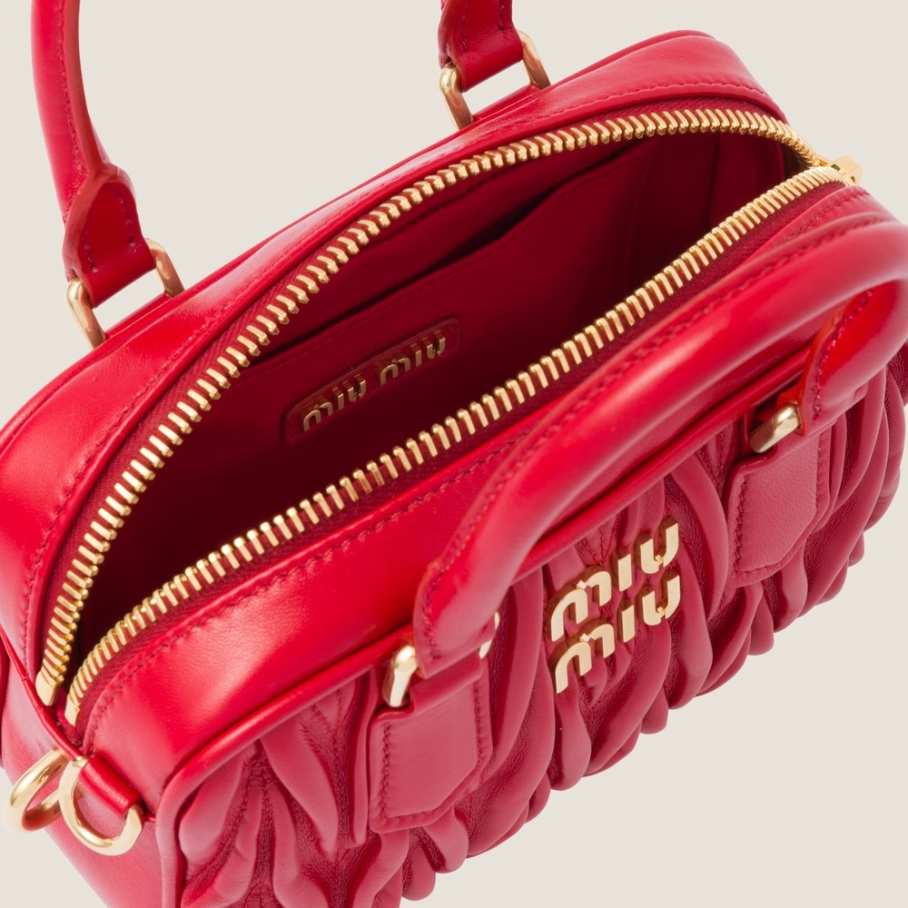 Matelassé nappa leather top-handle bag - 5