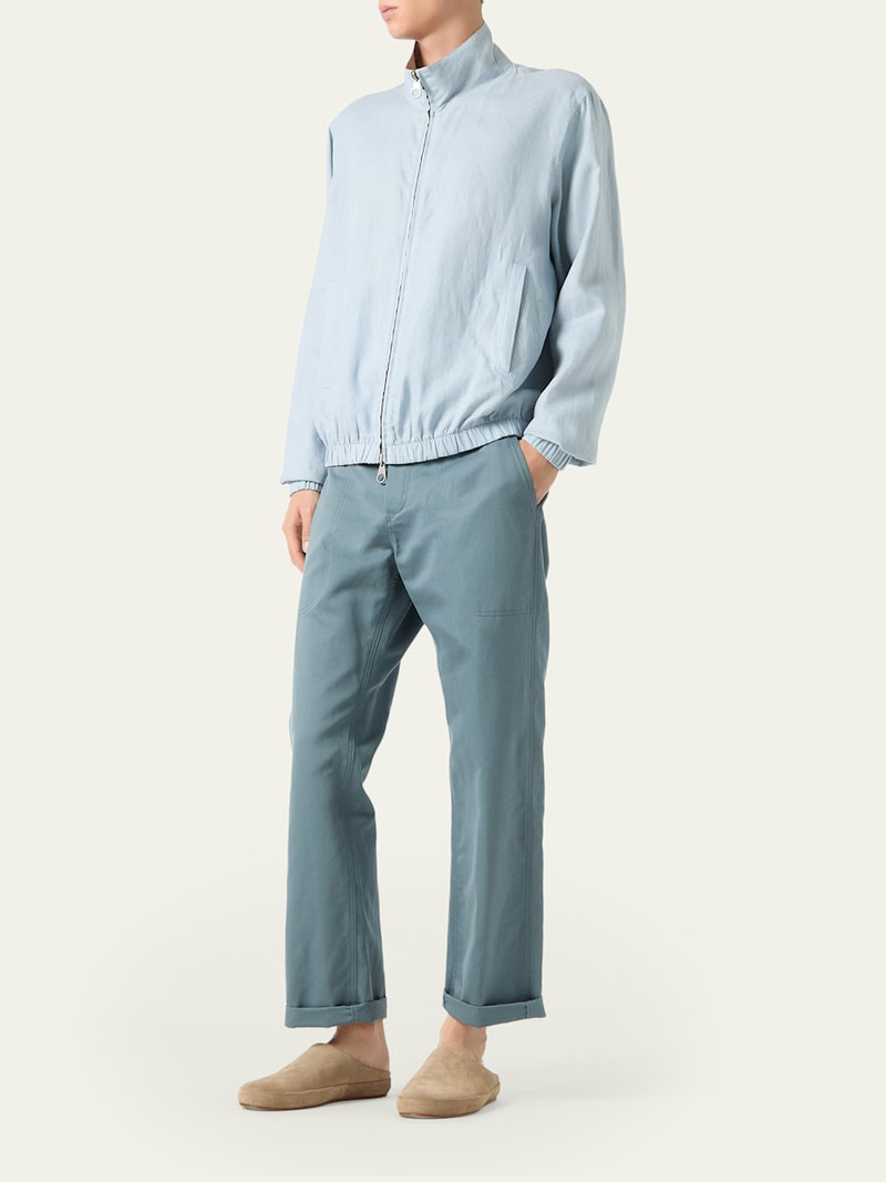 Loro Piana Men's Linen Bomber Jacket outlook