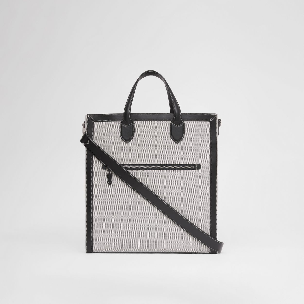 Horseferry Print Canvas and Leather Tote - 10