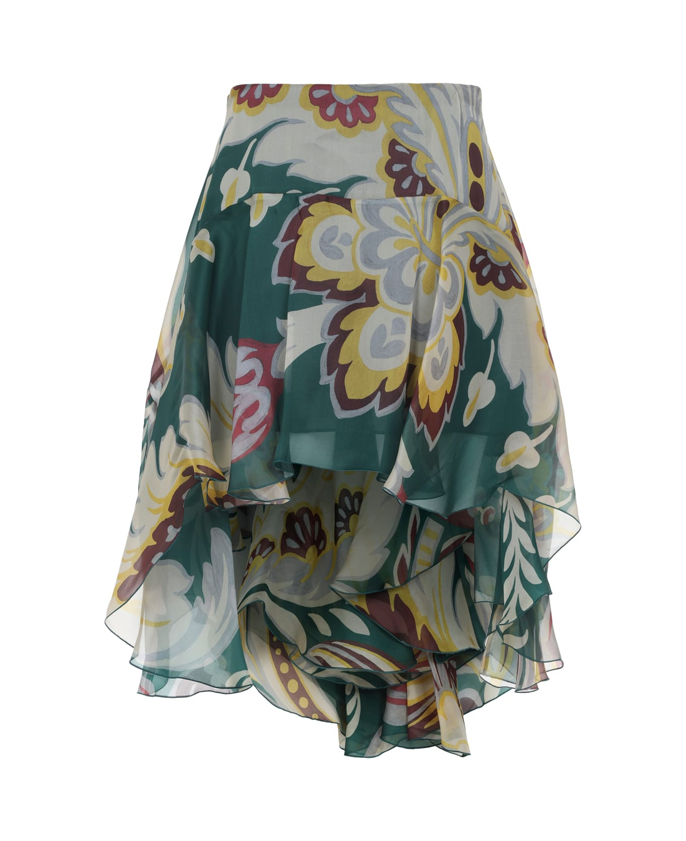 Asymmetric Mini Skirt - 2