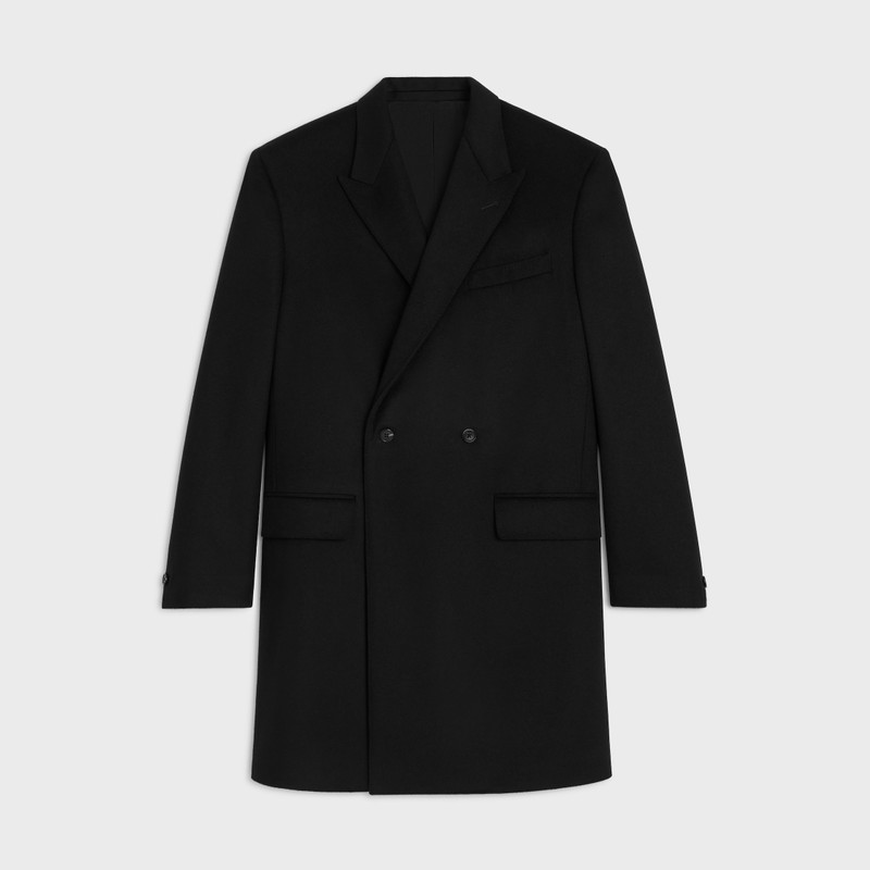 DOUBLE-BREASTED COAT IN WOOL CLOTH 1