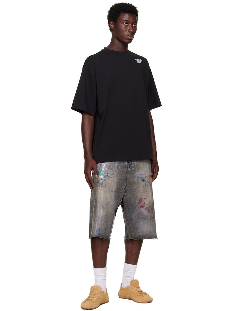 We11done Black 'WD' Logo T-shirt outlook