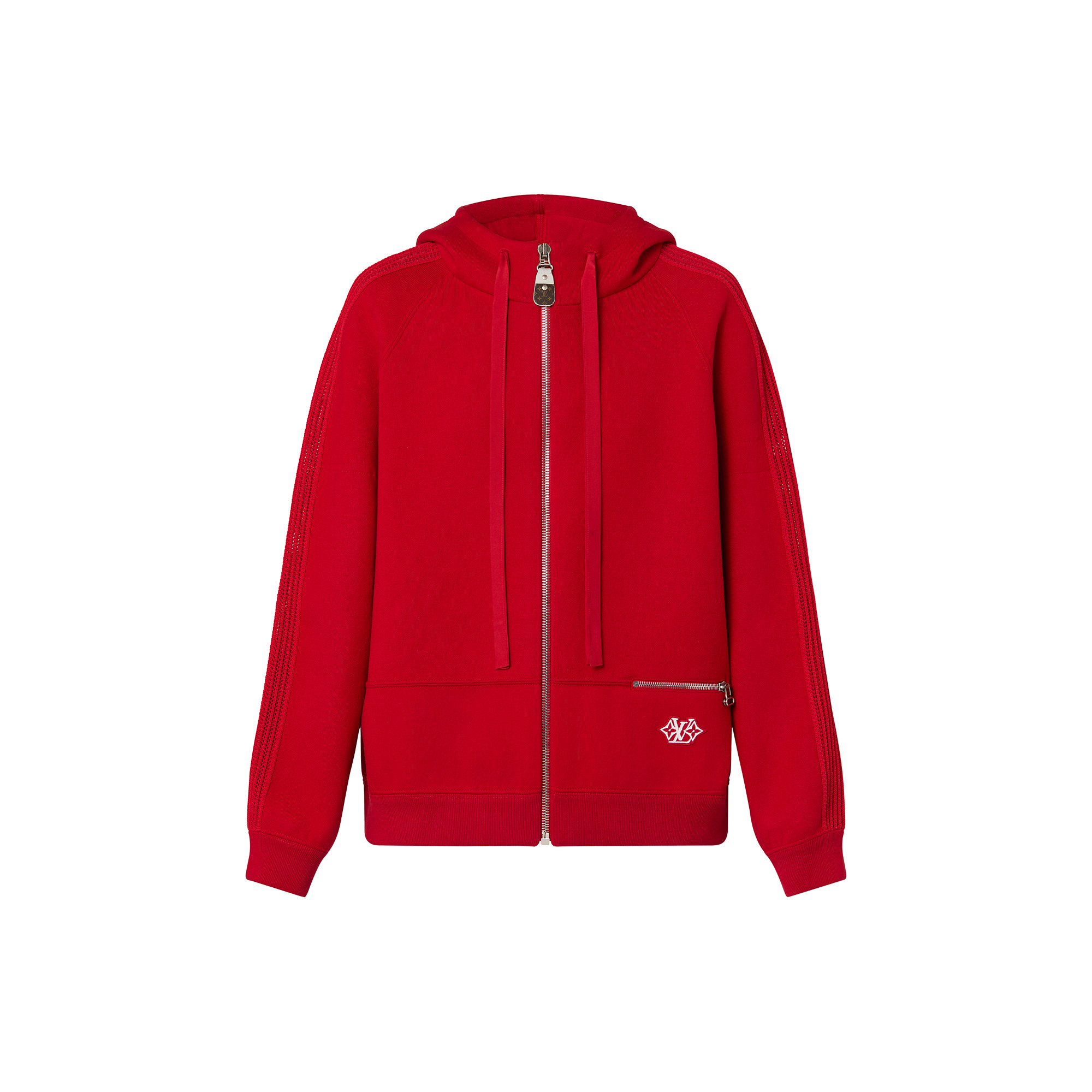 Mesh Accent Hoodie - 1