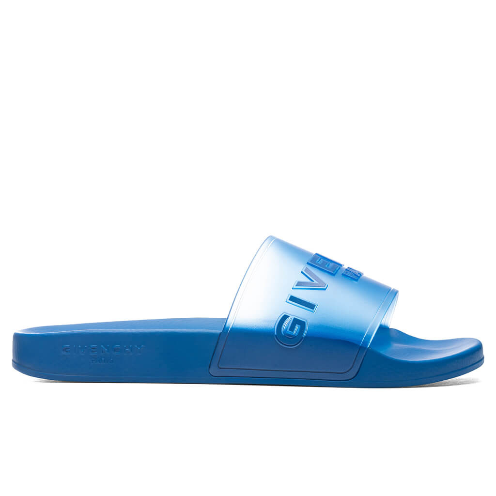 GIVENCHY SLIDE FLAT SANDALS - BRIGHT BLUE - 1