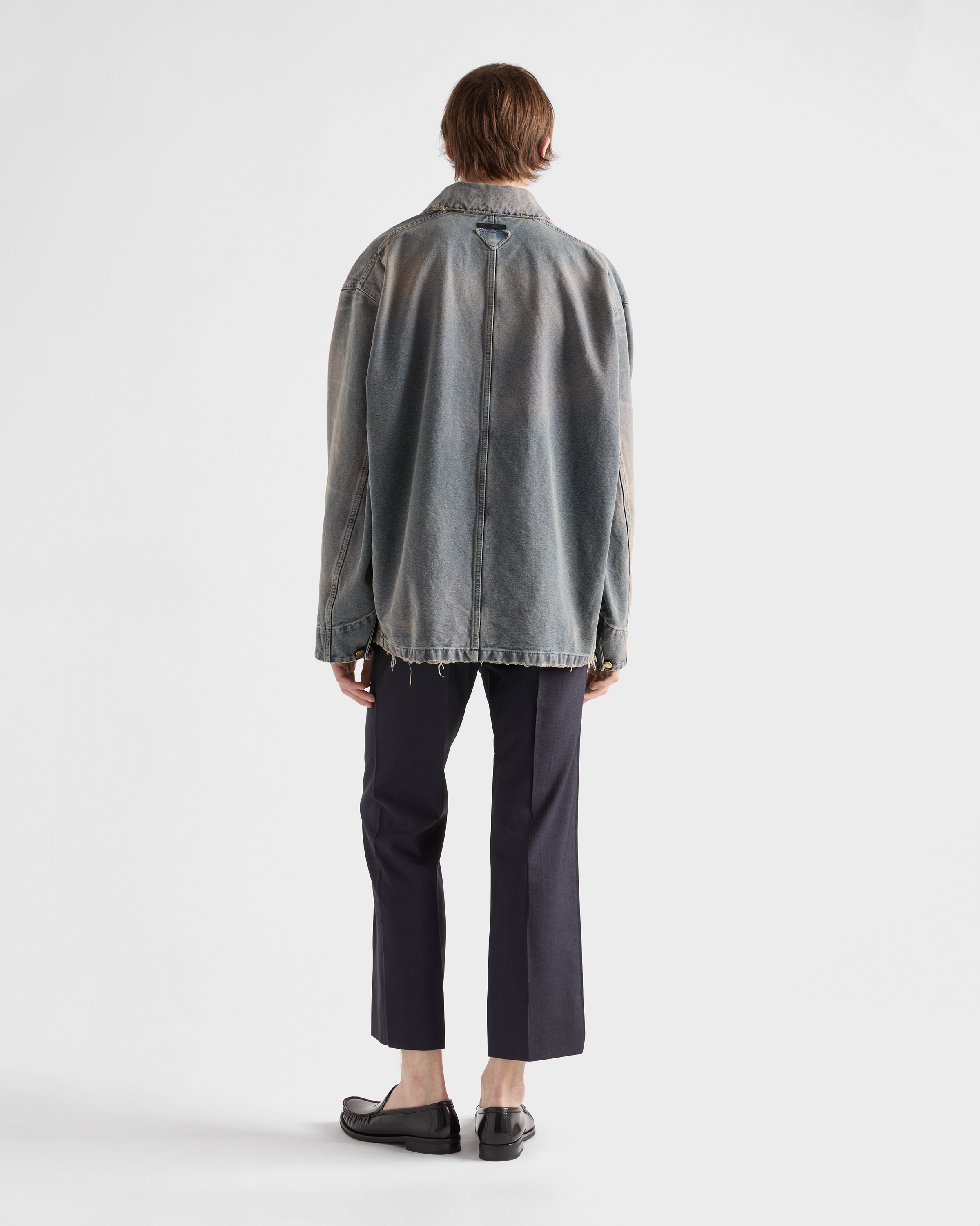 Distressed canvas blouson jacket - 5
