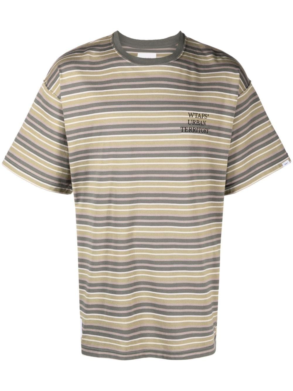 striped cotton T-shirt - 1