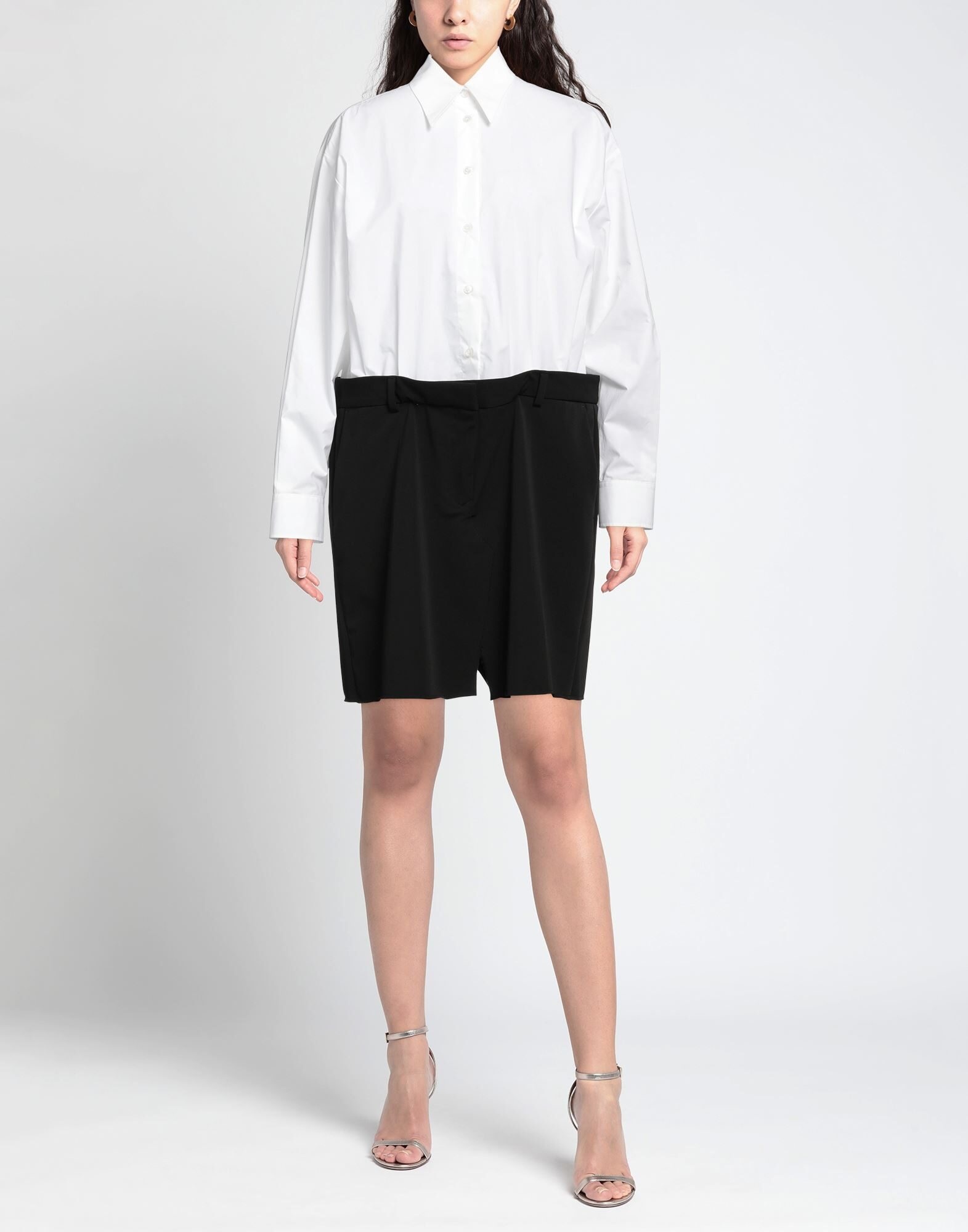 White Women's Shirt Dress - 3