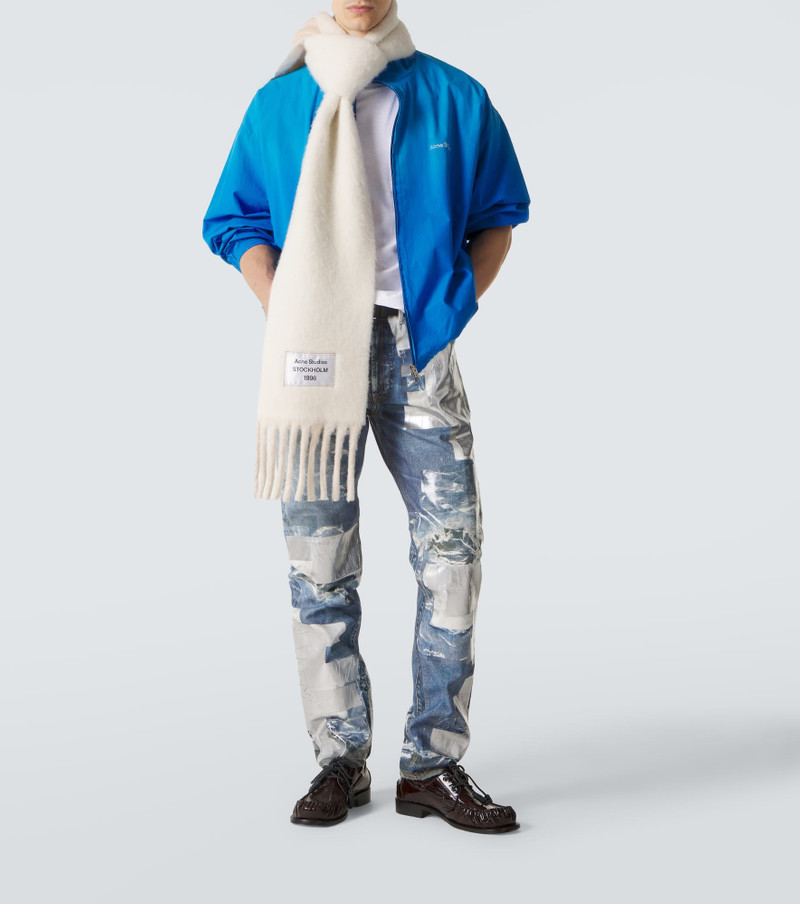 Acne Studios Logo printed cotton bomber jacket outlook