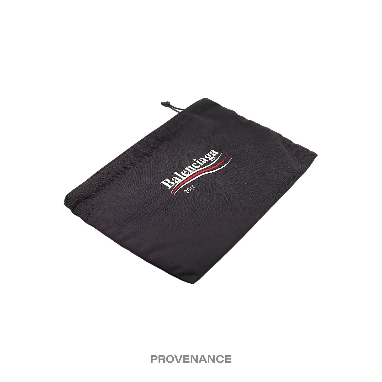 Balenciaga Campaign Logo Zip Clutch Bag - Black - 3