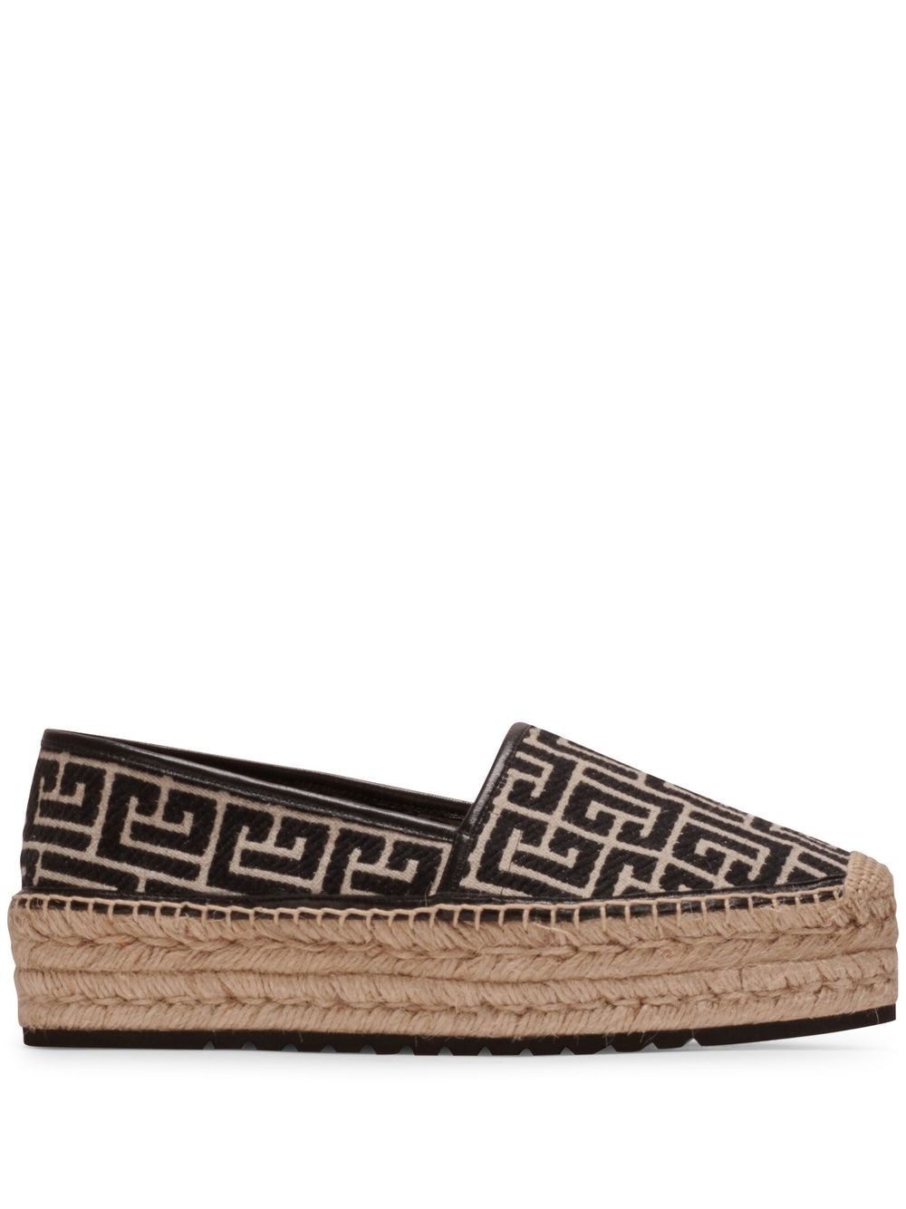 monogram platform espadrilles - 1