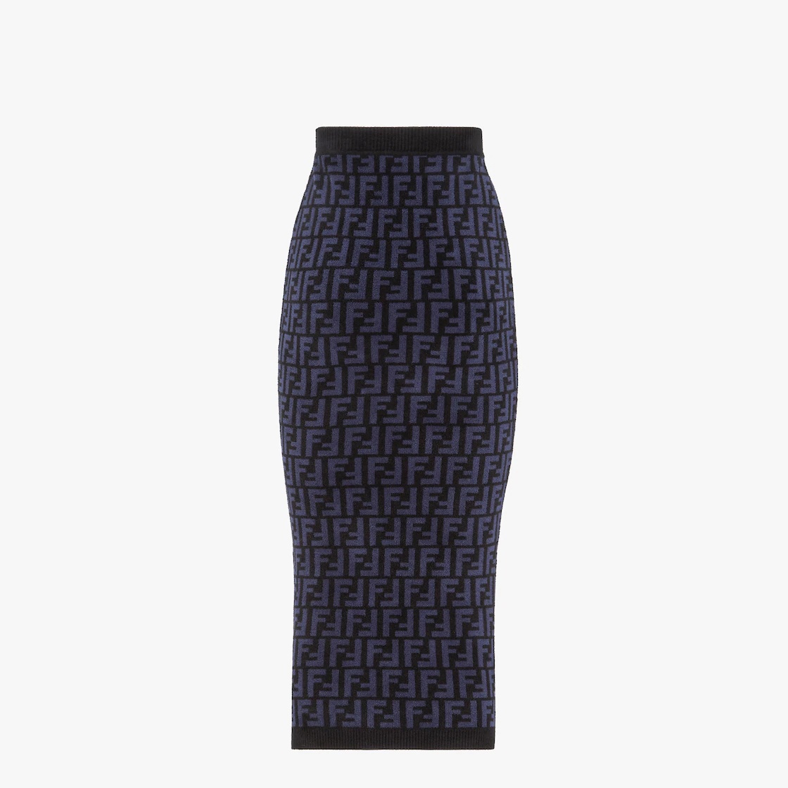 Blue FF velvet skirt - 2